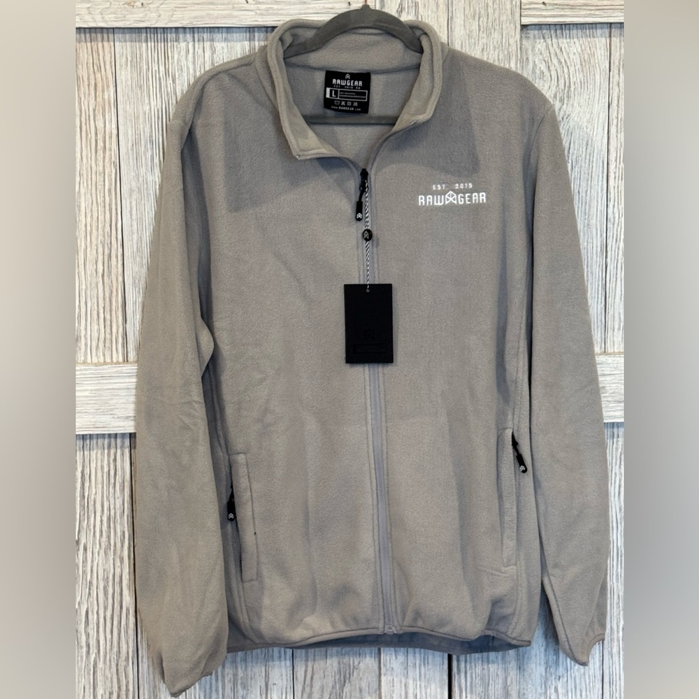 Rawgear Men’s Full Zip Fleece Jacket sz L NWT